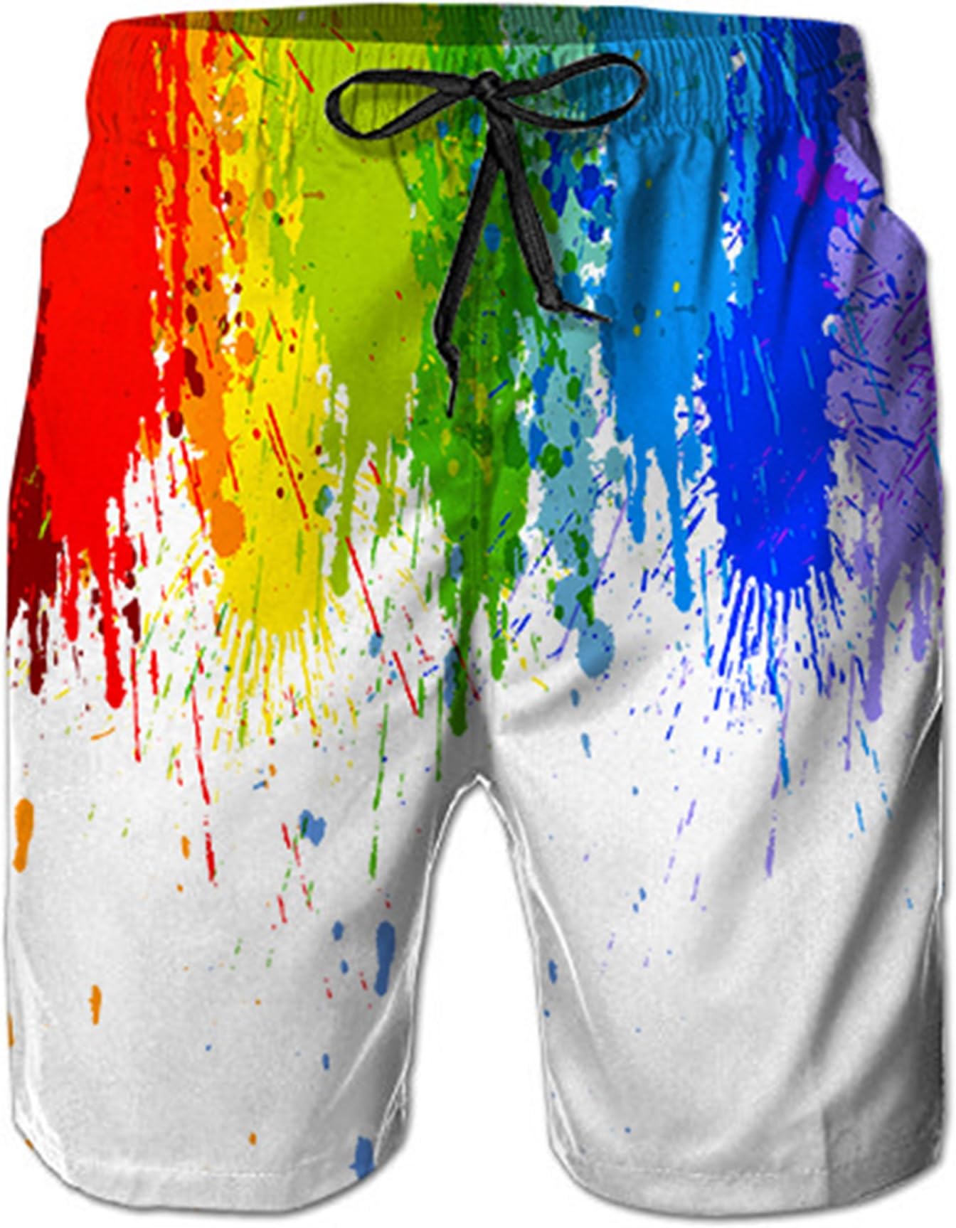Mens Medium Length 3D Print Graphic Summer Beach Shorts Surfing Trunks S-XXXL