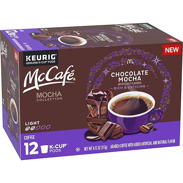MCCAFE MOCHA COFFEE PODS, CHOCOLATE, 4.12 OZ BOX