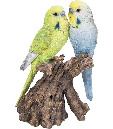 Budgie様 Amazon.com: Hi-Line Gift Ltd Budgie on Branch Statue,Green