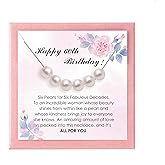 JoyMade Birthday Pink Pearl Necklace - Natural Freshwater Elegance in S925 Sterling Silver!