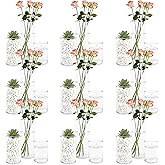 PEDOBALI 27 Pcs Plastic Cylinder Vases Hurricane Candle Holder Tall Transparent Flower Vases for Table Centerpieces Home Office Party Wedding Formal Dinners Decorations (4, 6, 8 Inch)