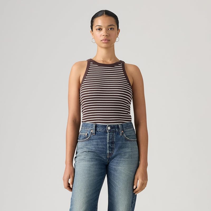 Essential Racer Tank May Stripe Java STR