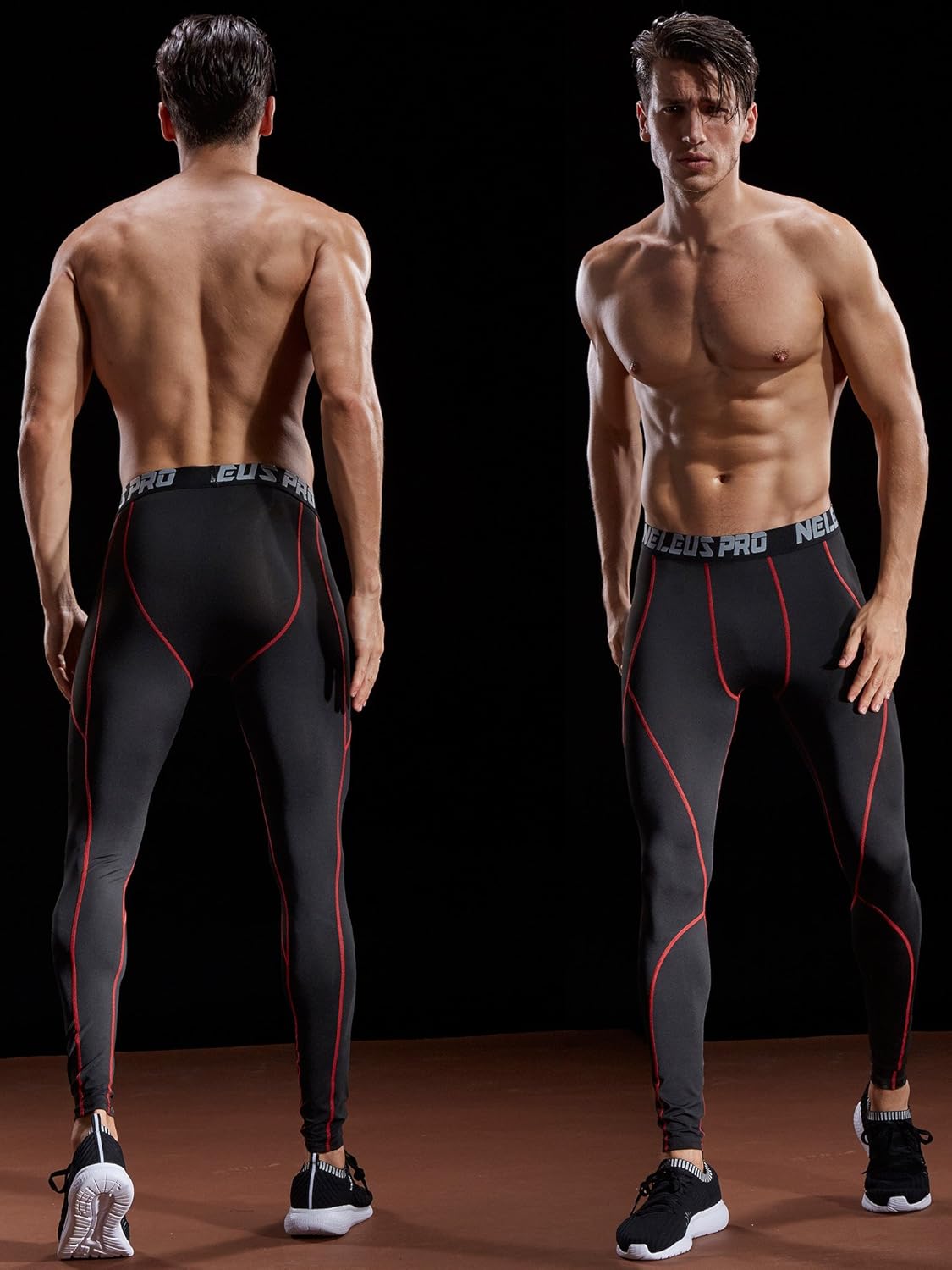 Neleus Men's Dry Fit Compression Pants Workout Running Leggings at  Men’s Clothing store