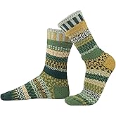 Solmate Socks Colorful Mismatched Socks for Men & Women – Soft, Eco-Friendly Cotton Blend – Fun & Cozy Gift Idea