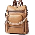 Shrrie Vegan Leather Laptop Backpack for Women 15.6 inch Work Backpack Fashion Travel Backpack Purse for Business College