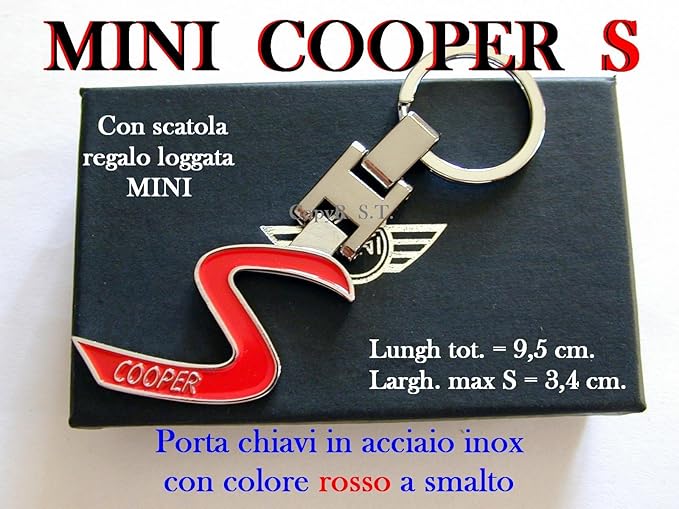 title=MINI COOPER S CLUMAN S PACEMAN S SD D PortaChiavi KeyRings Porte-clés Llaveros