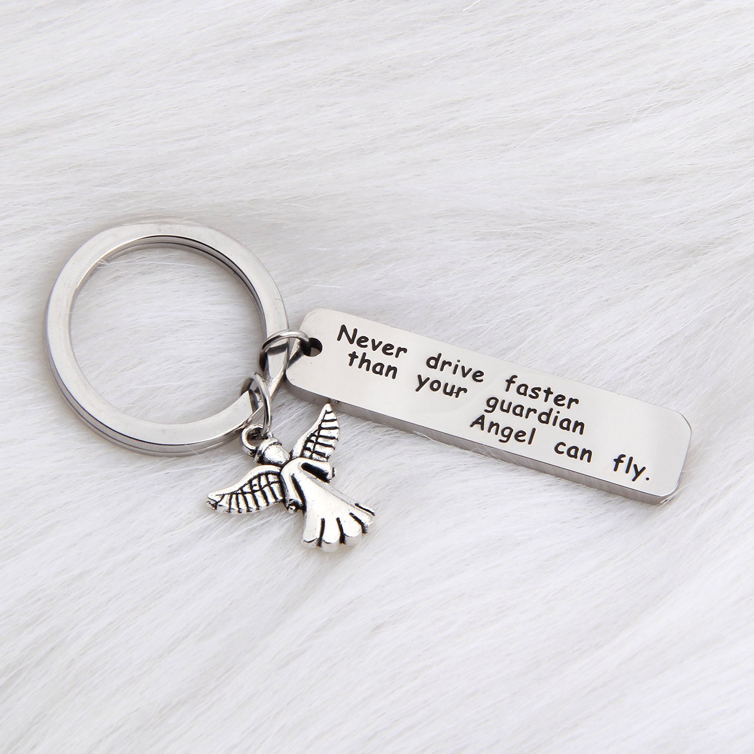 PLITI Guardian Angel Keychain New Driver Driving License, 40 OFF