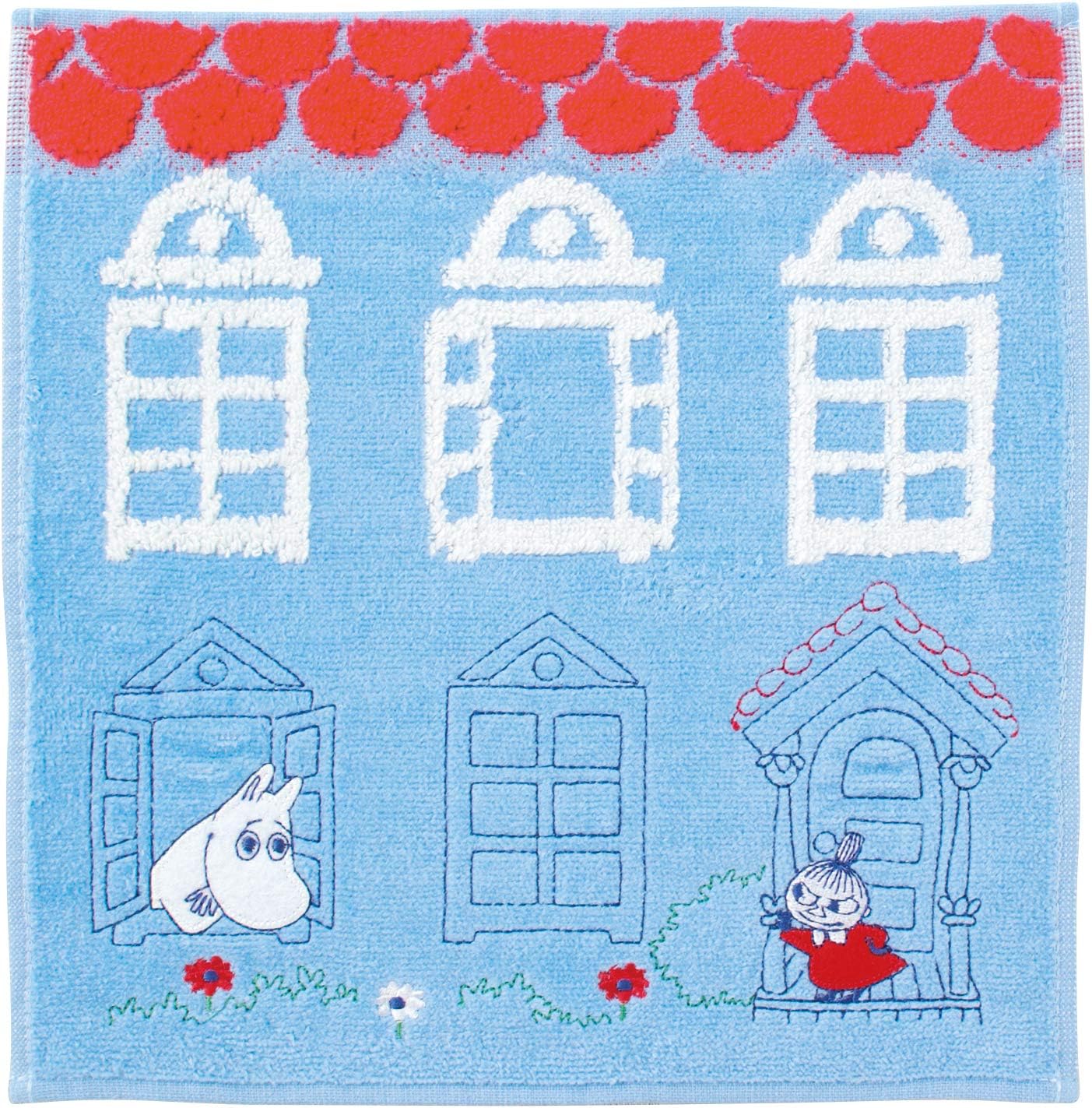 hand towel Little My 25 x 25cm house 100% cotton applique embroidery 1405013600
