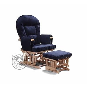 supremo bambino nursing glider chair and footstool