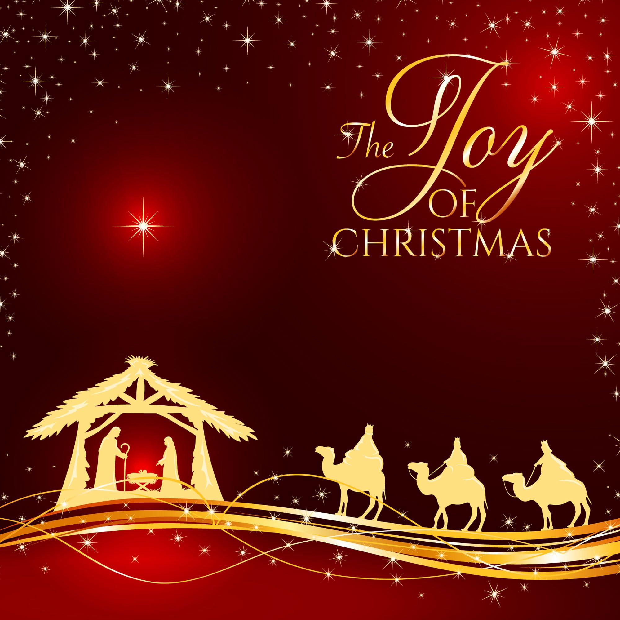 Christian Christmas cards, pack of 10 - Joy, with Bible verse Luke 2:10-11 inside these religious Christmas cards, by Just Cards Direct (CM181)
