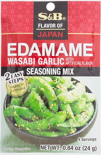 S&B EDAMAME WASABI GARLIC 0.84OZ (PACK OF 10)