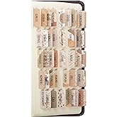 DiverseBee Laminated Bible Tabs (Large Print, Easy to Read), Bible Journaling Supplies, Bible Book Tabs, Christian Gift, 66 Bible Tabs Old and New Testament, Includes 11 Blank Tabs - Cappuccino Theme