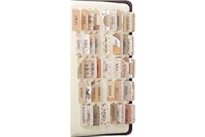 DiverseBee Laminated Bible Tabs (Large Print, Easy to Read), Bible Journaling Supplies, Bible Book Tabs, Christian Gift, 66 Bible Tabs Old and New Testament, Includes 11 Blank Tabs - Cappuccino Theme