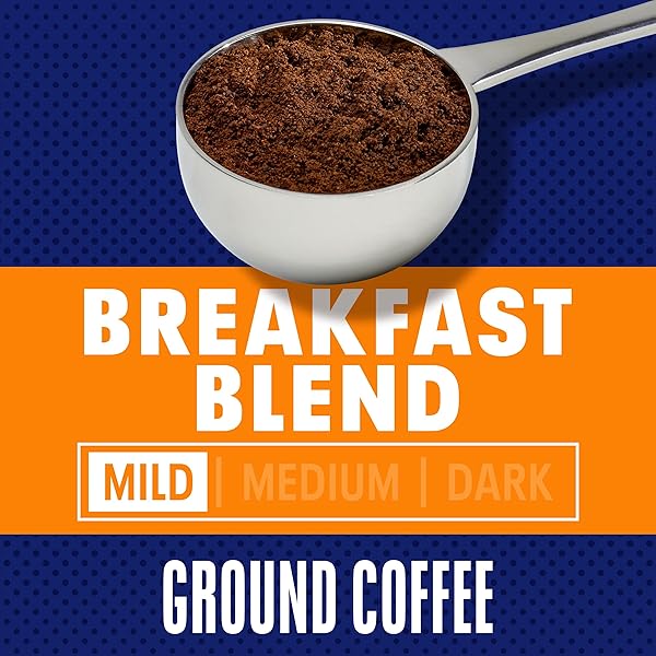 MAXWELL HOUSE BREAKFAST BLEND MILD ROAST GROUND COFFEE, 38.8 OZ CANISTER