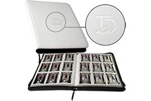TopDeck 500 Card Ringless Zip Binder Pro - 9-Pocket Pages Side Load Sleeve TCG Storage Portfolio, Compatible with Pokemon, Yu-Gi-Oh, One Piece, MTG, Comic Trading Collectible Cards - White