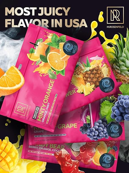 MINTY ORANGE SHISHA HOOKAH FLAVORS – 3.5 OZ (100G) TOBACCO FREE & NICOTINE FREE SHISHA – PREMIUM NON-TOBACCO HOOKAH FLAVORS – LONG-LASTING & RICH SMOKE