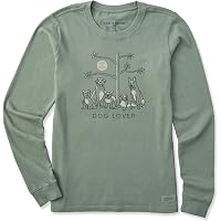 T-shirt Life Is Good Manches Longues Gris 'Jour De Neige' Avec Motif Café - Occasion Très Bon État - Taille S