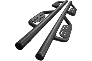 SMANOW Drop Down Style Running Boards Compatible with 2007-2018 Wrangler Jk Jku Unlimited 4 Doors,Dual-Stage Textured Black Powder,3 Inch Step Bars Side Step, Wrangler Running Boards 4 Door