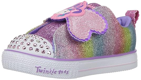 Skechers Mädchen Shuffle Lite-Sparkle Pals Slip On Sneaker