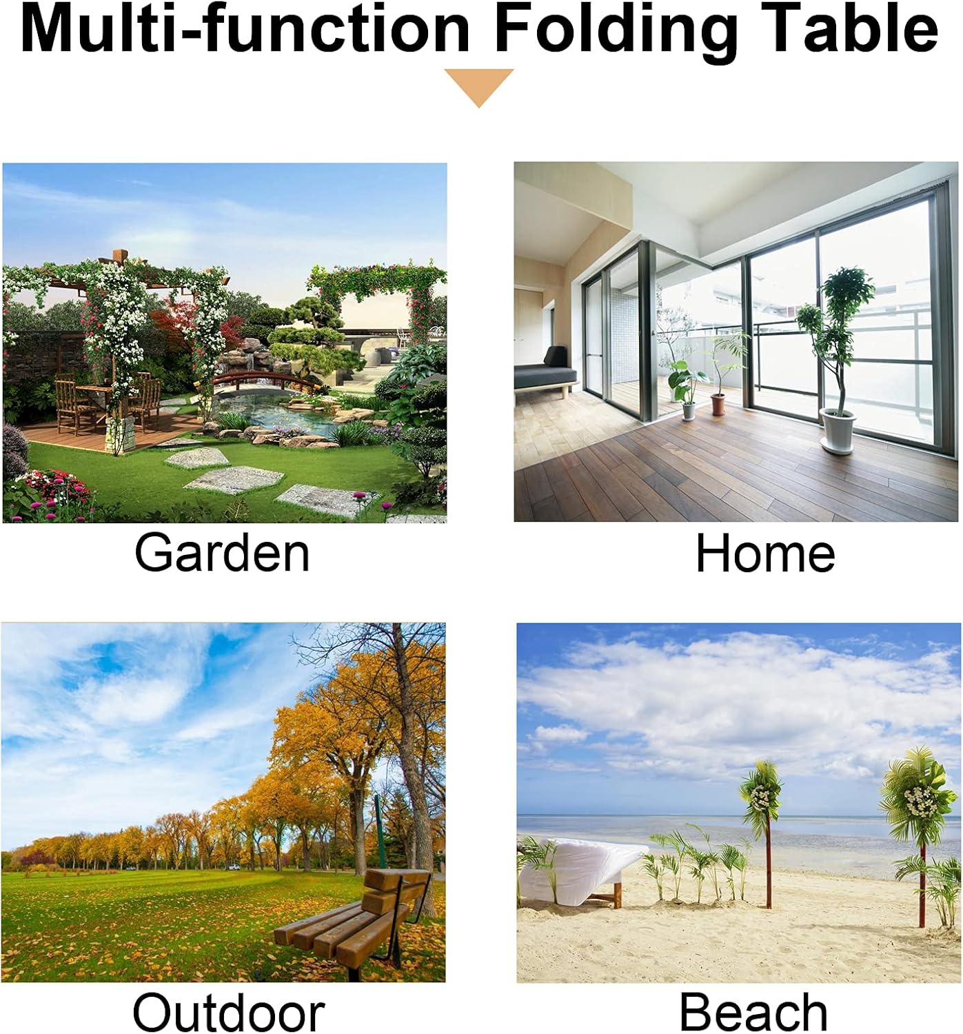 Pwigs Pretty&Popular Folding Table Portable Foldable Camping Outdoor Picnic Table Cake Roll Table for Picnic Camping Travel Garden(24''x24''): Kitchen & Dining