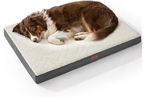 Bedsure Dog Bed for Large Dogs - Big Orthopedic Dog Bed with Removable Washable Cover, Egg Crate Foam Pet Bed Mat, Suitable f