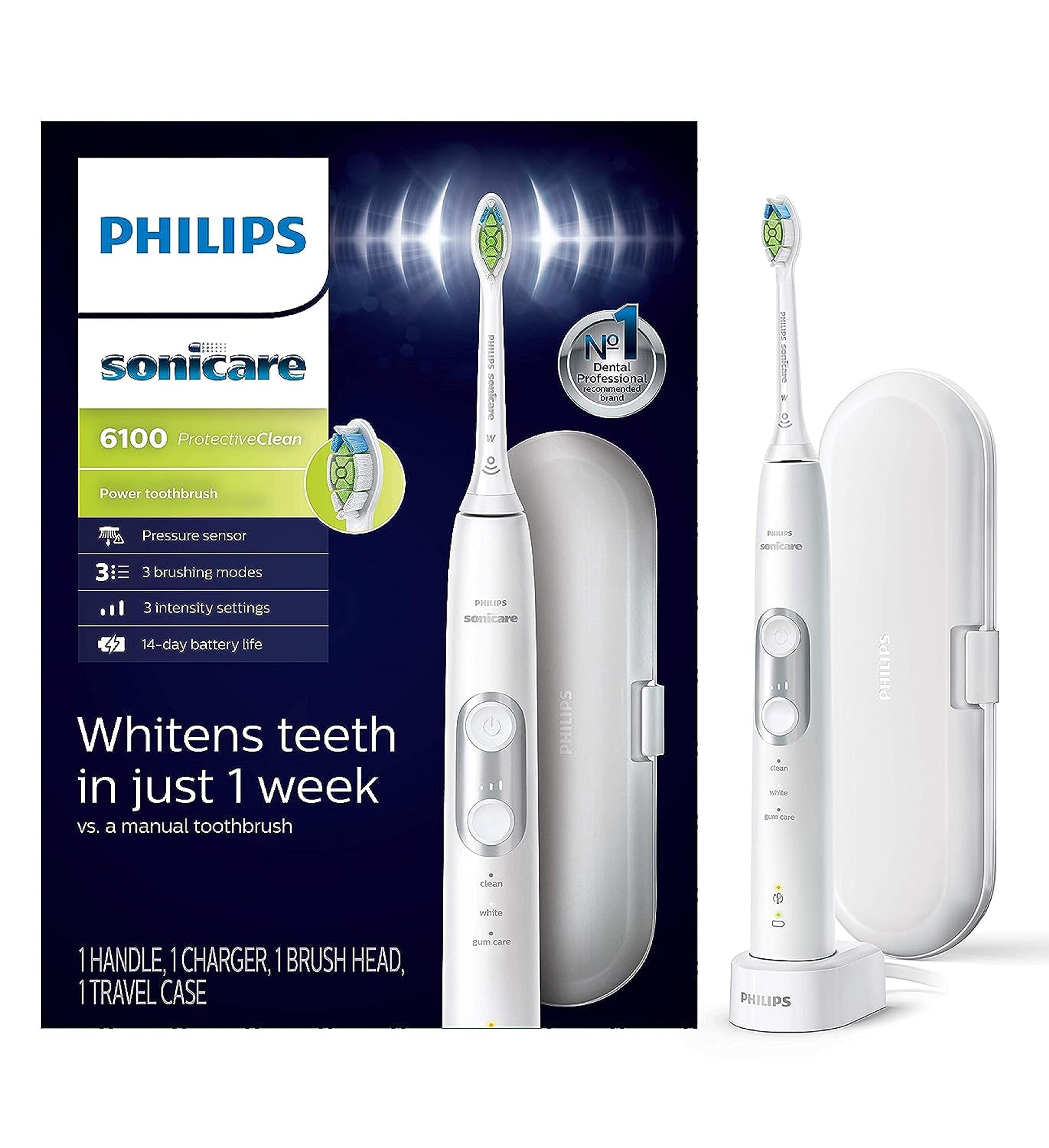 Photo 1 of Philips Sonicare Protective Clean 6100 Electric Tooth Brush, Hx6877/21, 1 Pound