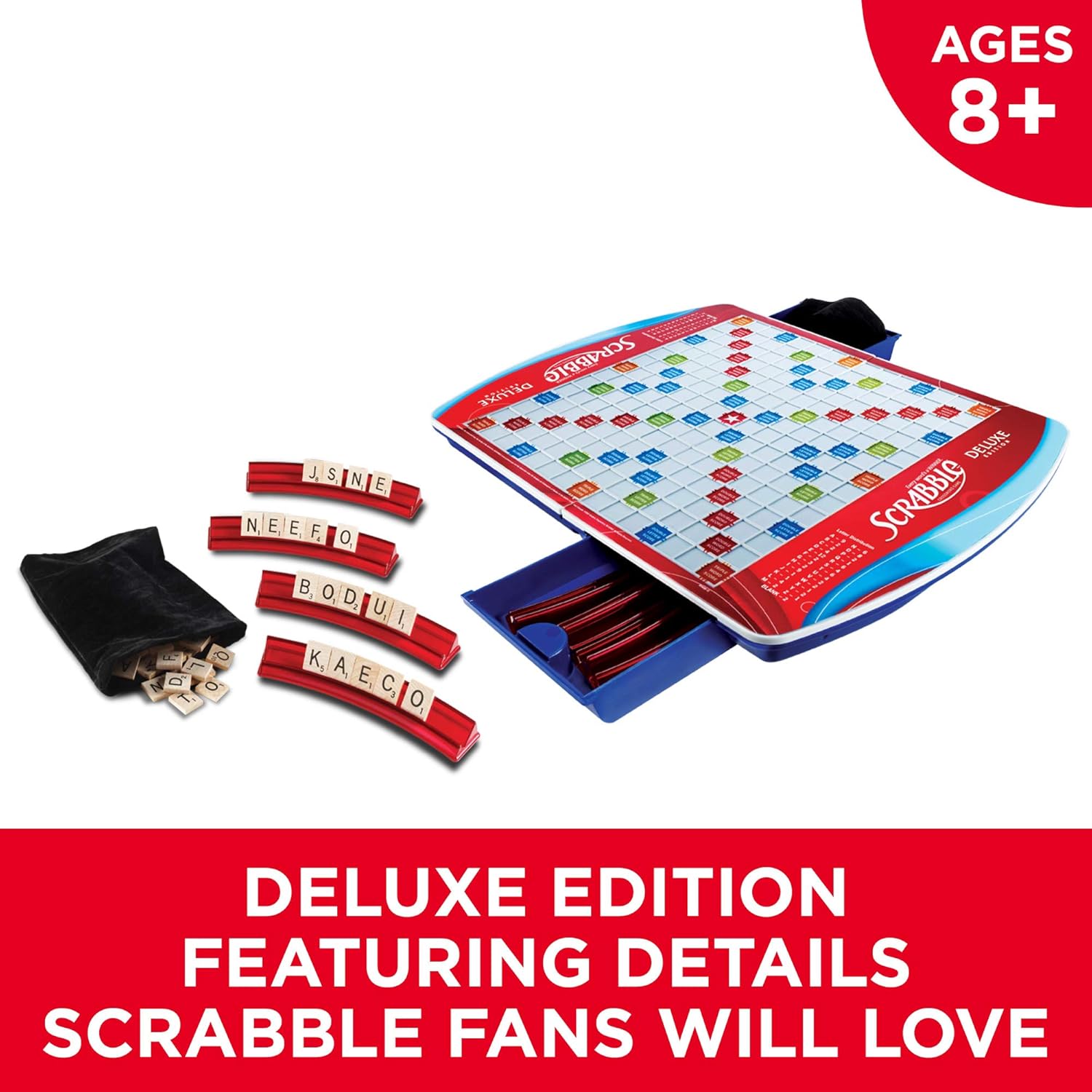 Hasbro Scrabble Deluxe Edition ( Exclusive): Toys & Games