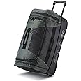 Samsonite Andante 2 Wheeled Duffel Bag – 22-Inch Durable Rolling Luggage with Inline Skate Wheels, Push-Button Handle & Spacious Compartments – Travel-Friendly and Lightweight - Moss Green/Black
