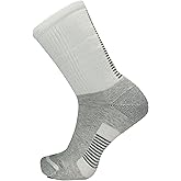 Merrell -men's and -women's Moab Speed Lightweight Hiking Crew Socks-1 Pair-Unisex Sustainable Coolmax EcoMade, White, Medium-Large