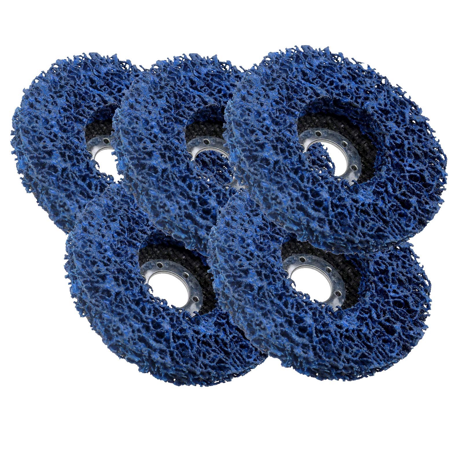 OTOTEC 5 Pcs Poly Strip Wheel Paint Rust Removal Clean Quality Angle Grinder Disc 115mm 4.5"