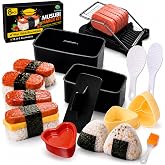FUNGYAND Musubi Press Mold Kit, 8-in-1 Hawaiian Musubi Maker Set | with Luncheon Meat Slicer, Onigiri Rice Ball Mold, Heart &amp; Triangle Shapes for Sushi and Bento Making