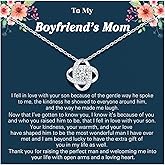 UNGENT THEM Silver Love Knot Necklace for Women, Mothers Day Wedding Valentines Christmas Birthday Gifts