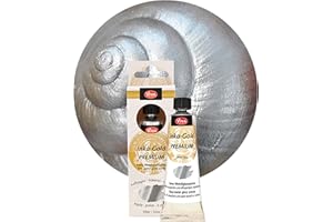 Viva Decor Inka Gold Premium Gilding Wax (902 Silver, 1,41 oz) metallic acrylic paint - craft paint set - effect paints - craft paints acrylic sets - apply, polish - done! - Made In Germany