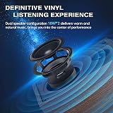 1 BY ONE Bluetooth Turntable Hi-Fi System with 36W Bookshelf Speakers view 5