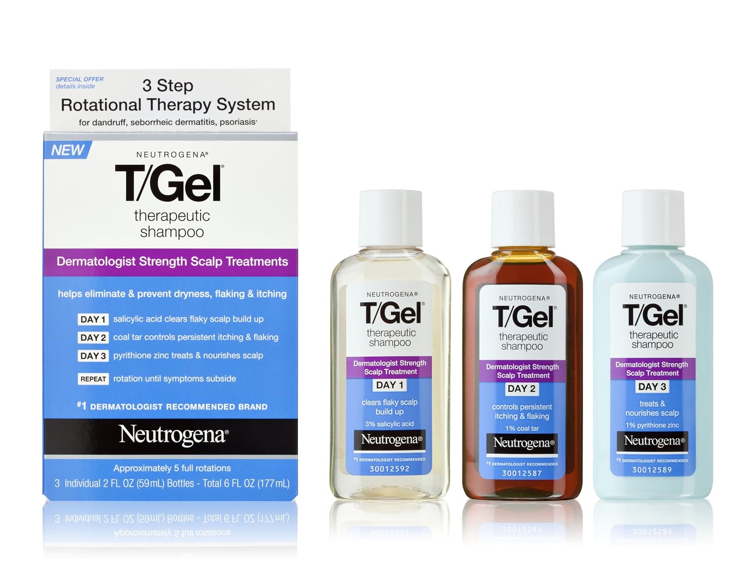 Buy Neutrogena T Gel Therapeutic Shampoo Scalp Treatment Kit 2 Ounce 3 Count Bottle Online At Low Prices In India Amazon In