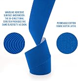 Proworks Kinesiology Tape 5m Roll Dark Blue Elastic Muscle Support view 2