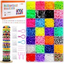 Amazon.com: HTVRONT Rubber Band Bracelet Kit - 10000+ Loom ...