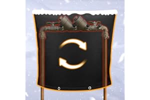 BENASAN Backflow Preventer Insulation Weatherproof Covers, Pressure Vacuum Breaker Valve Insulated Covers Winter Freeze Protection, Outside Irrigation Sprinkler System Pipe Bag Pouch, 24''W x 24''H