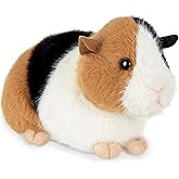 Bearington Scooter Plush Guinea Pig Stuffed Animal Toy - 8" Realistic Guinea Pigs Stuffed Animals with Soft Cuddly Body and Bean Bag Weight - Cute, Adorable Cavy Plushies Gift for Kids and Pet Lovers