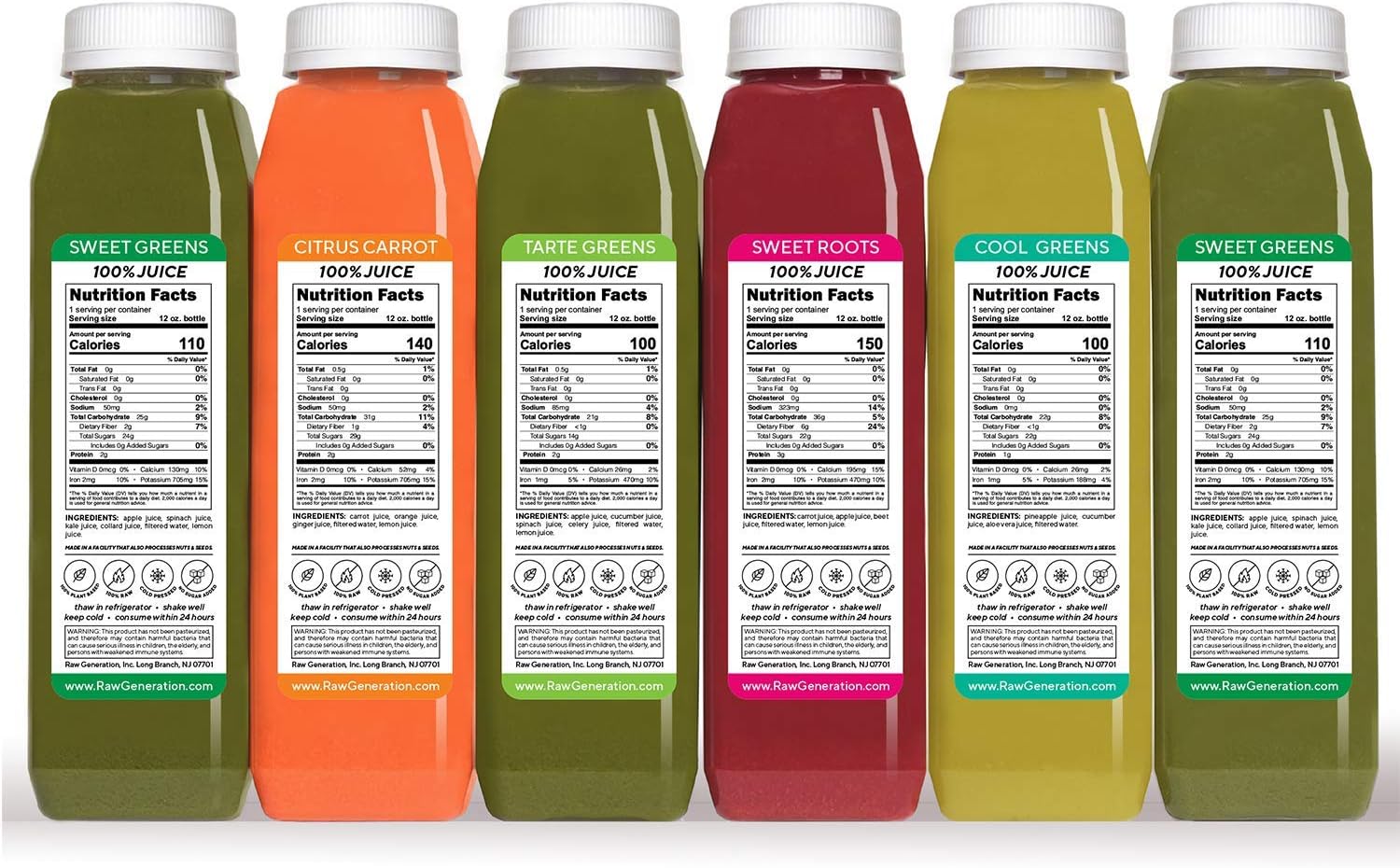Raw Generation 3Day Skinny Juice Cleanse for Fast Weight Loss, 100