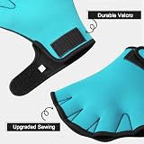 TAGVO Aquatic Gloves Webbed Swim Gloves Neoprene Resistance Waterproof view 3