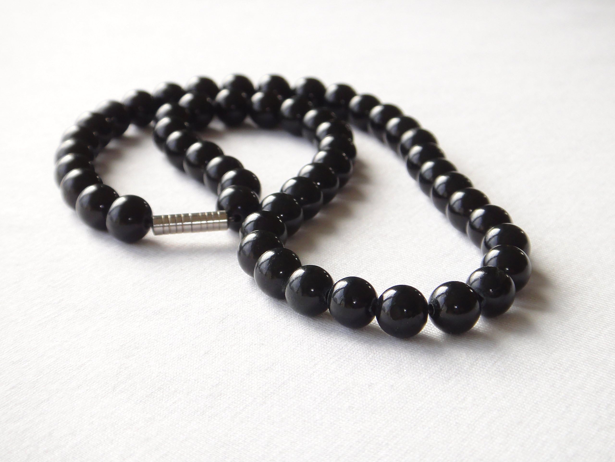 Black Onyx Necklace 8mm Beads Various Lengths Available