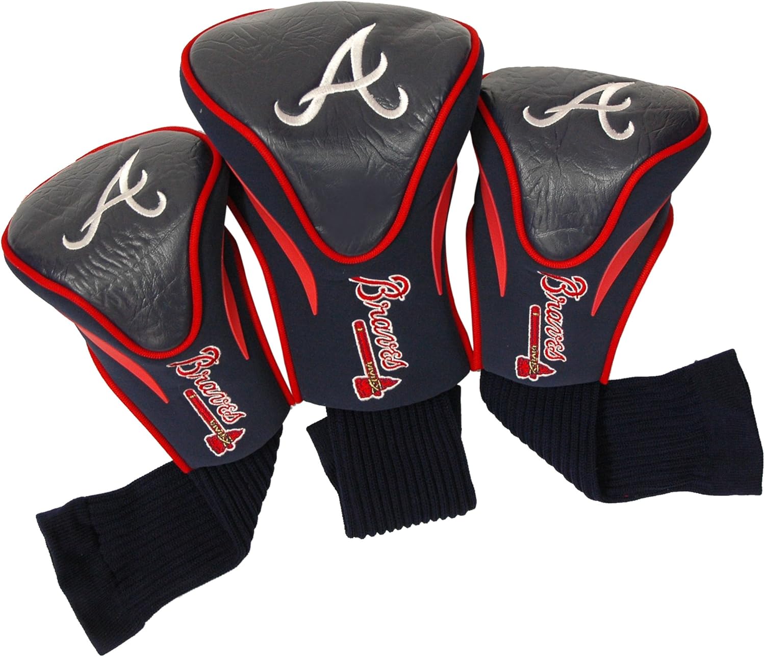 Team Golf MLB Atlanta Braves Contour Golf Club Headcovers (3 Count), Numbered 1, 3, & X, Fits Oversized Drivers, Utility, Rescue & Fairway Clubs, Velour lined for Extra Club Protection : Sports Fan Golf Club Head Covers : Sports & Outdoors