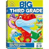 School Zone Big Third Grade Workbook: 320 Pages, 3rd Grade, Reading, Writing, Math, Science, History, Social Science, Critical Thinking, Ages 8-9