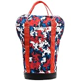 Velocity Heavy Duty Multipurpose Ball Bag with Durable Bottom - Holds up to 60-72 Balls - Ideal for Lacrosse, Baseball, Pickleball, Tennis &amp; More