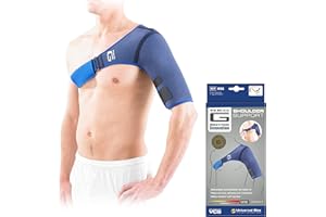 Neo-G Shoulder Brace Support - for Rotator Cuff, Dislocated Shoulders, Joint Pain, Arthritis, Shoulder Injury - Adjustable Compression Strap - Class 1 Medical Device - 1 Size - Blue