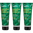 Hi-Pro-Pac Australian Tea Tree and Mint Oil Shampoo and Hair Masque (3-Pack) - Hydrating Scalp Care and Hair Treatment for Dry Hair, Enhances Shine