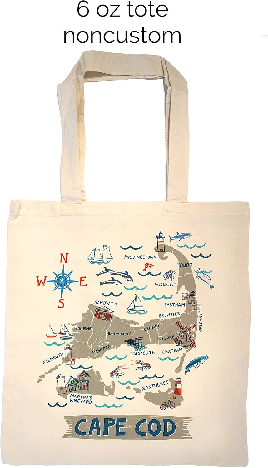 Tote Bag Cape Cod Tote BagWedding Tote Shopping Bag for Women