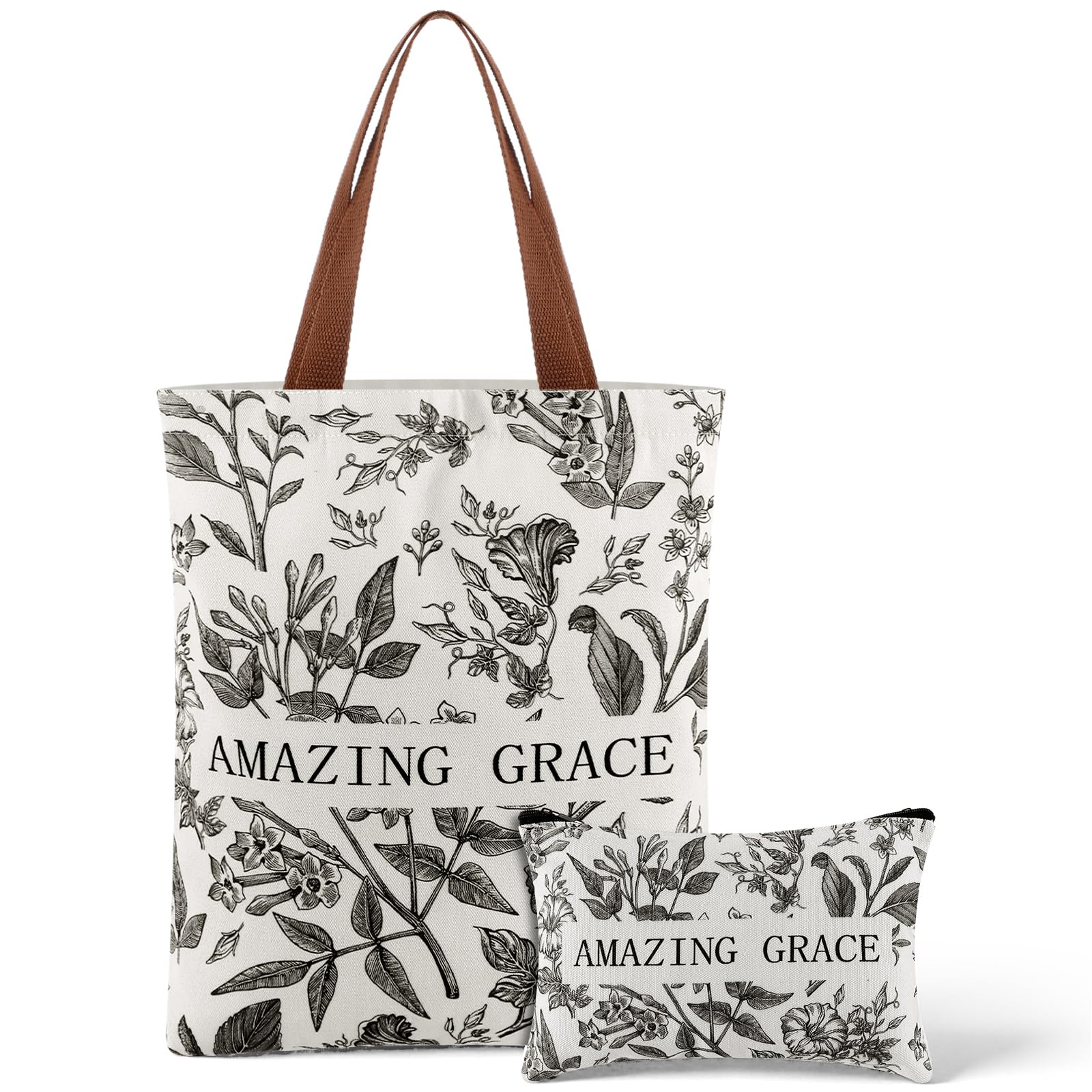 Photo 1 of ***MISSING PARTS***
SilTriangle 2 Pcs Christian Tote Bag for Women Gift Canvas Bible Verse Tote Religious Teacher Church Scripture Faith Bags(Amazing Grace)