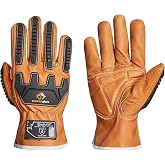 Superior Glove Endura Impact and Water Resistant Leather Work Gloves for Hand Safety Protection - 378GKVSB Small (Pack of 1 Pair)